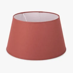 Abatjour Drum em Linho Vermelho D40cm