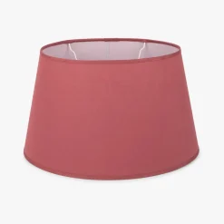 AbatJour Oval em Seda Vermelho Dcm