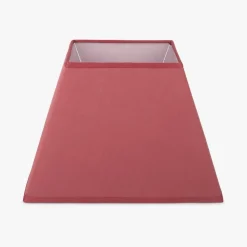 AbatJour Quadrado em Seda Vermelho