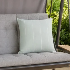 Almofada de Riscas Verde Água 45x45