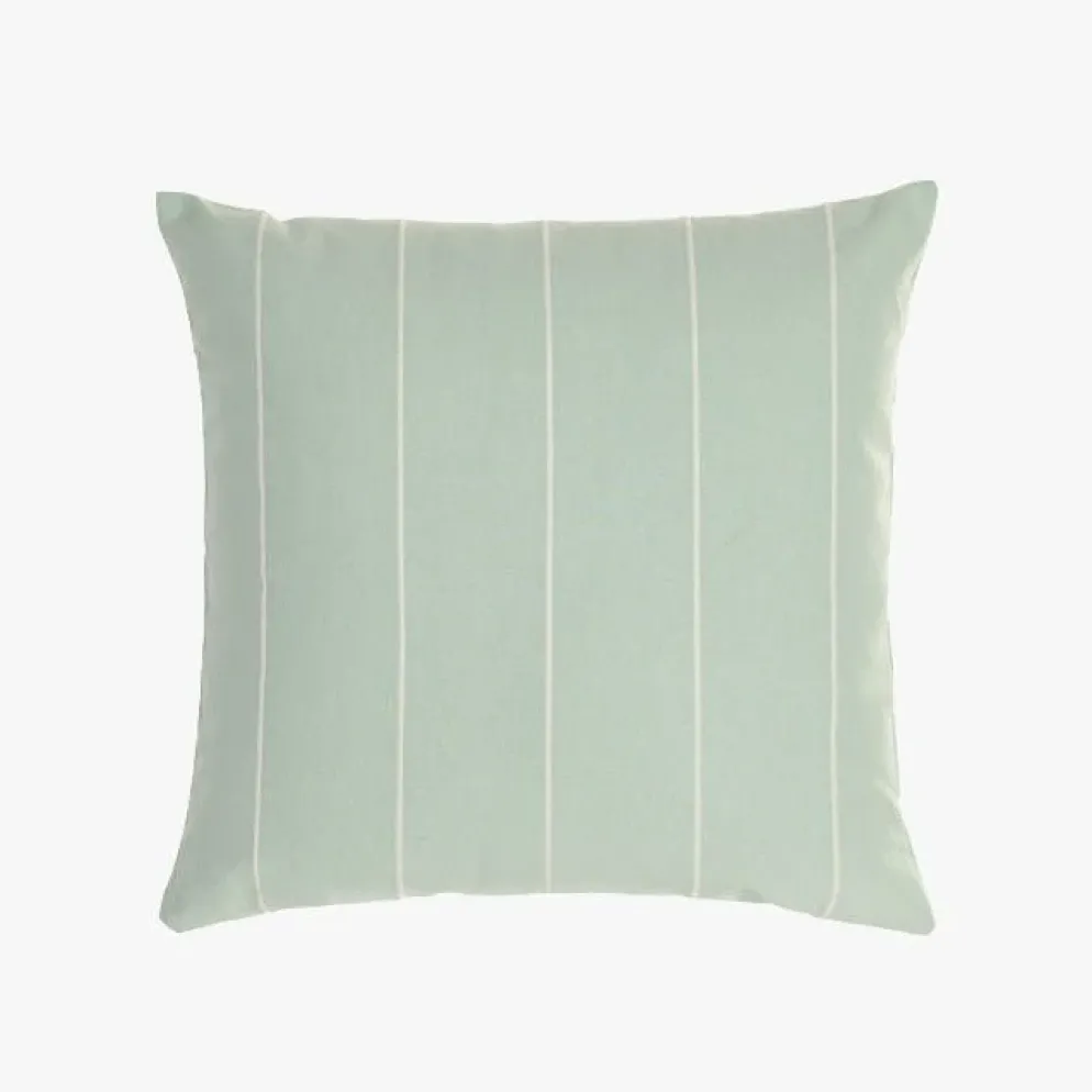 Almofada de Riscas Verde Água 45x45