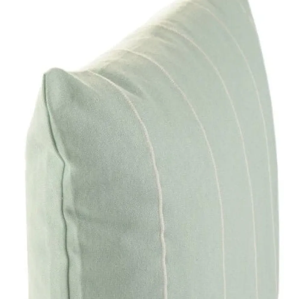 Almofada de Riscas Verde Água 45x45