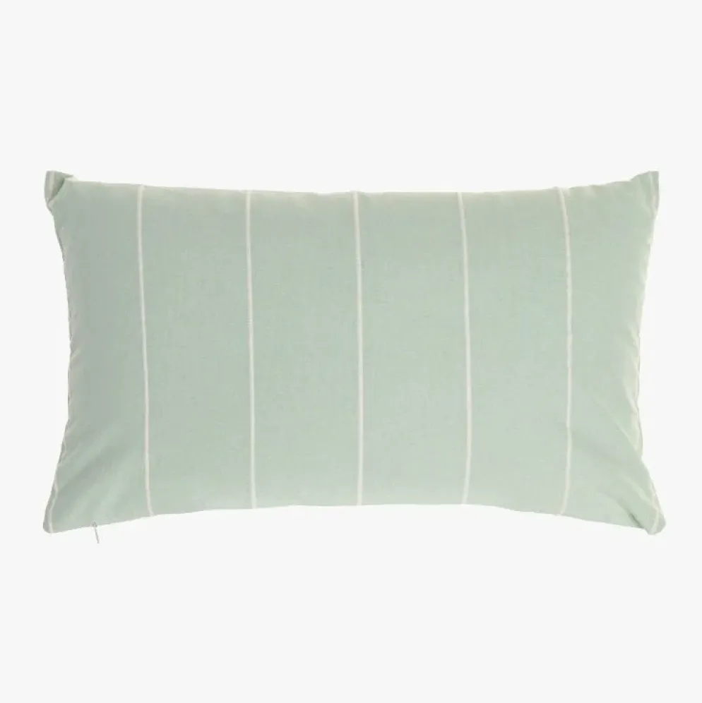 Almofada de Riscas Verde Água 50x30