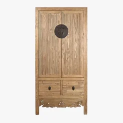 Armário de Madeira com Fechadura Circular Oriental 180 cm