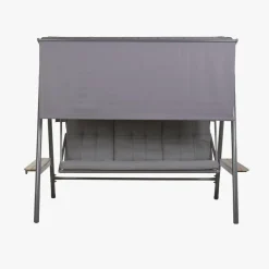 Baloiço de Exterior com 3 lugares Preto