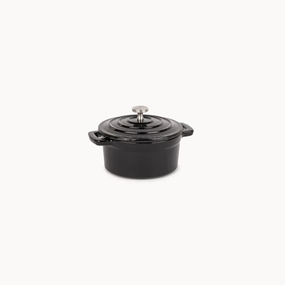 Caçarola Mini de ferro fundido Antracite D10 cm