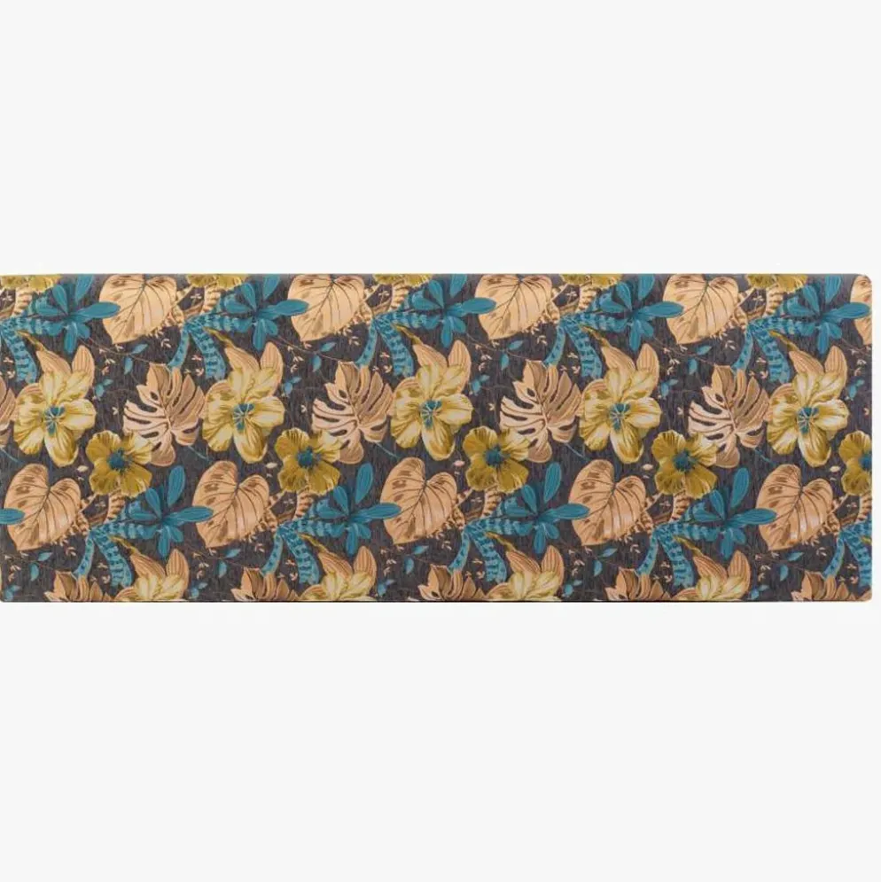 Cabeceira Cama Estofada com Padrão Floral 160 cm