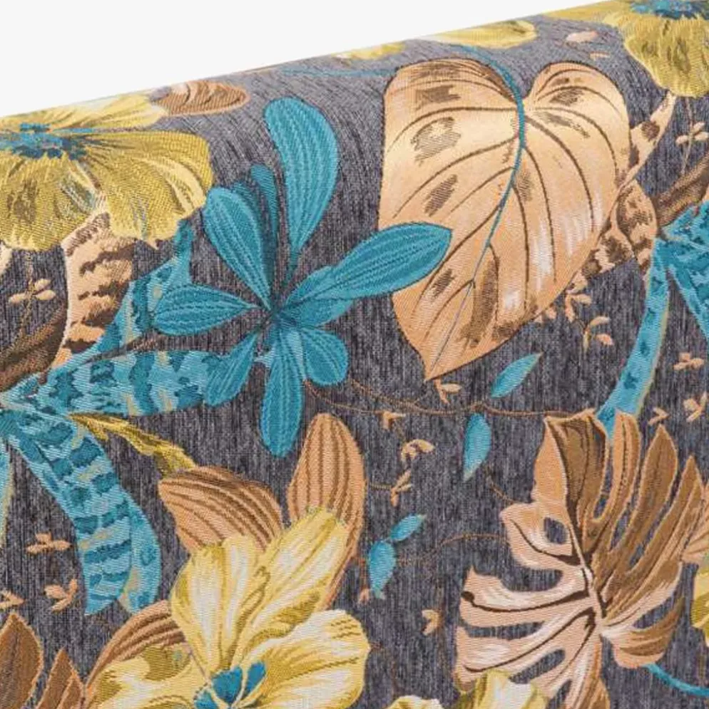 Cabeceira Cama Estofada com Padrão Floral 160 cm