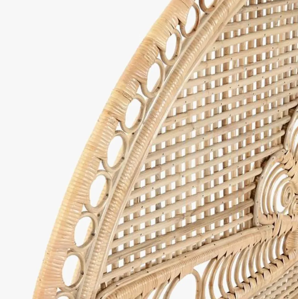 Cabeceira Cama Ornamentada Rattan 175 cm