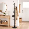 Cabide de Pé com Suporte Preto 185 cm
