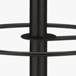 Cabide de Pé com Suporte Preto 185 cm