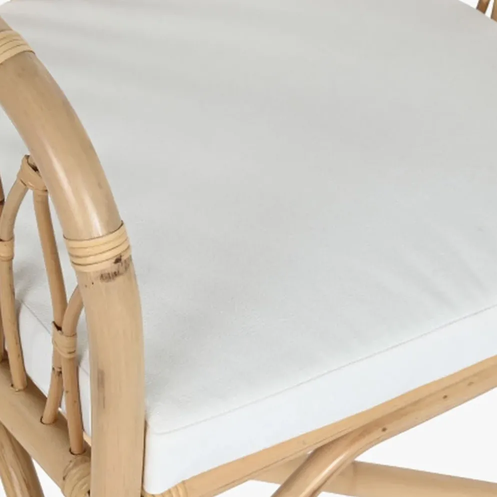 Cadeira de Rattan e Bambu