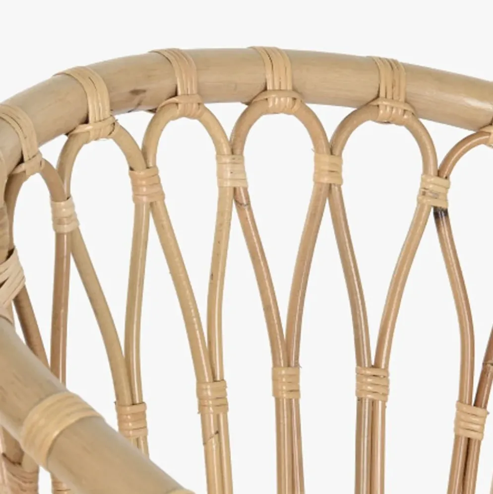 Cadeira de Rattan e Bambu