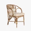 Cadeira de Rattan e Bambu