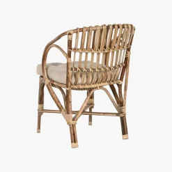 Cadeira de Rattan e Bambu