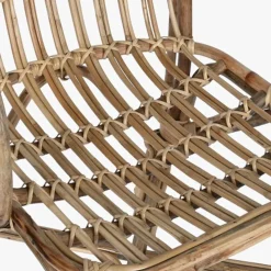 Cadeira de Rattan e Bambu
