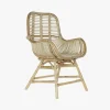Cadeirao Alto de Rattan 62x62x92