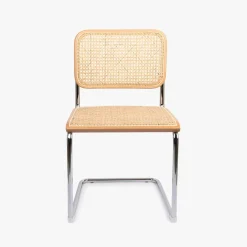 Cadeira Rattan Natural com Metal