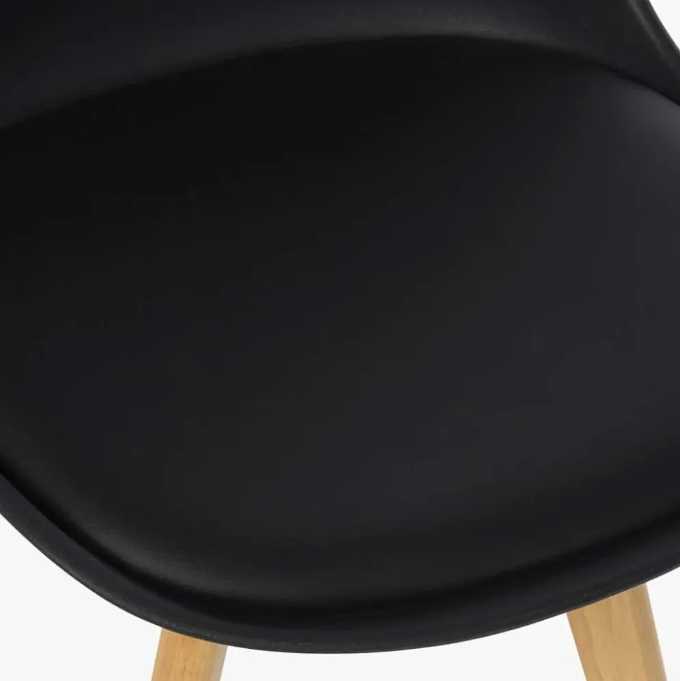 Cadeira Revestimento Sintético Preto