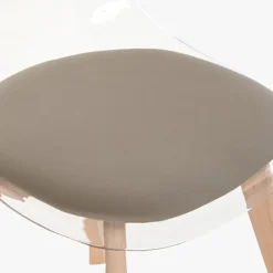 Cadeira Transparente Bege