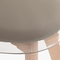 Cadeira Transparente Bege