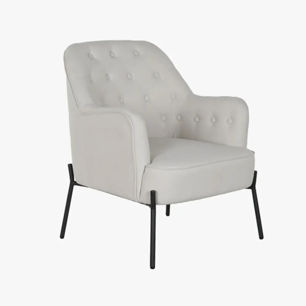 Cadeirão Capitoné Bege 65x73x79,5