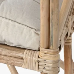 Cadeirão de Rattan e Bambu