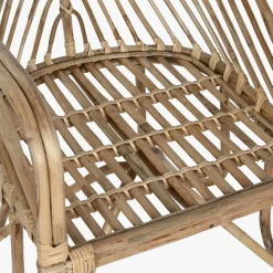 Cadeirão de Rattan e Bambu