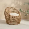 Cadeirão de Rattan e Bambu