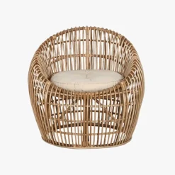 Cadeirão de Rattan e Bambu