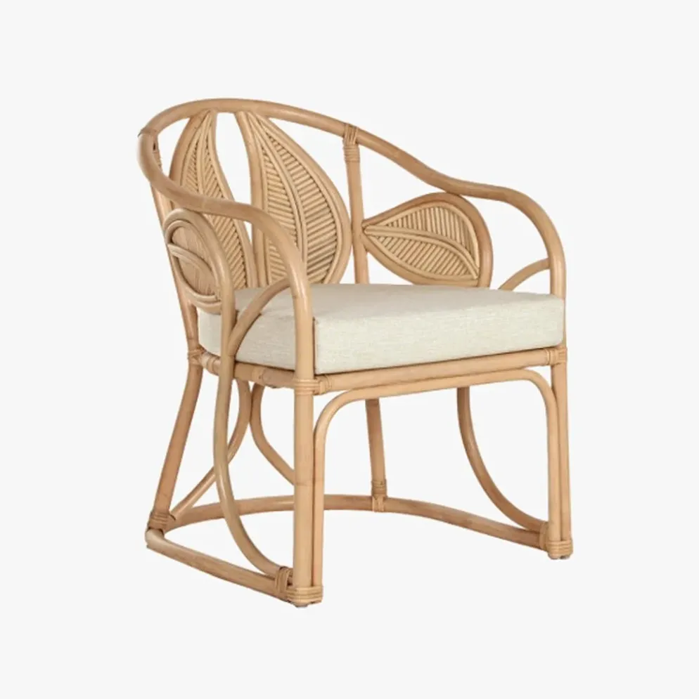 Cadeirão de Rattan Folha