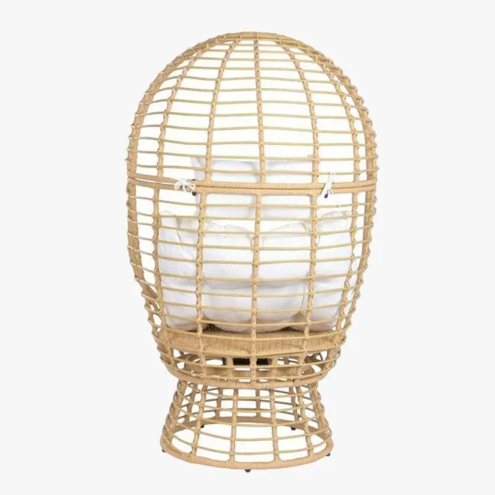 Cadeirão de Rattan Giratório