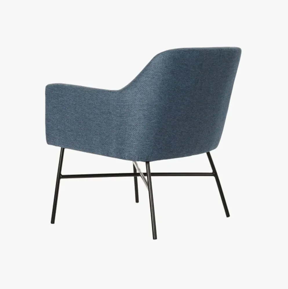 Cadeirão Pé Metal Azul 66x62x75