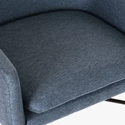 Cadeirão Pé Metal Azul 66x62x75