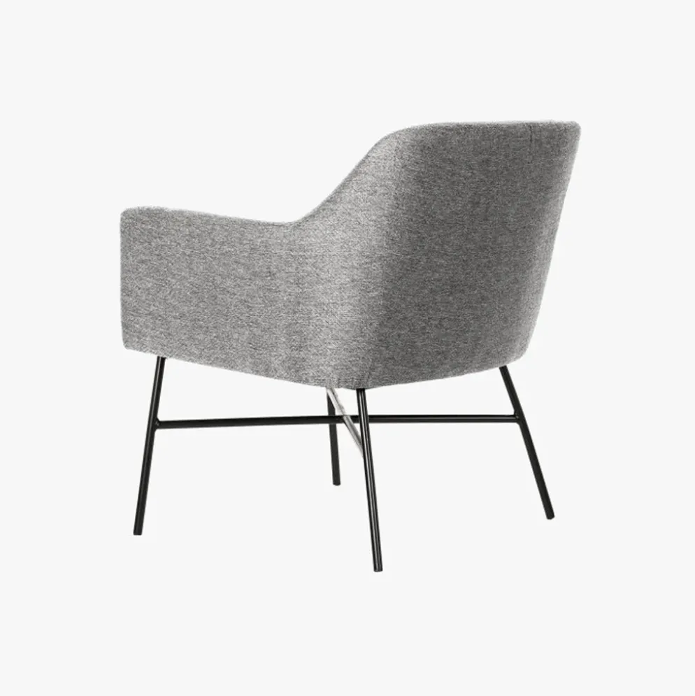 Cadeirão Pé Metal Cinza 66x62x75