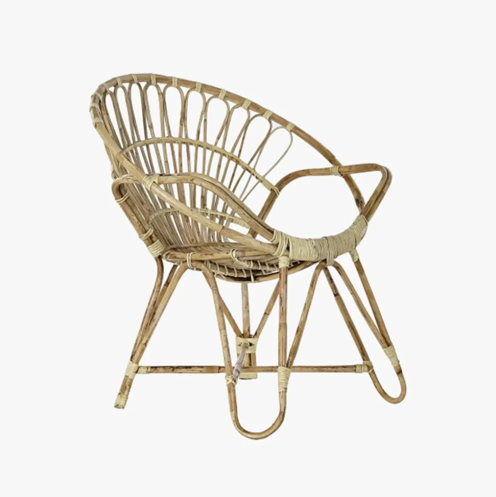 Cadeirão Redondo de Rattan 77x58x85