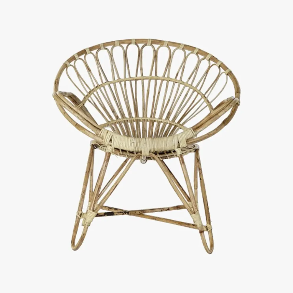 Cadeirão Redondo de Rattan 77x58x85