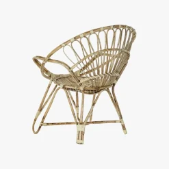 Cadeirão Redondo de Rattan 77x58x85