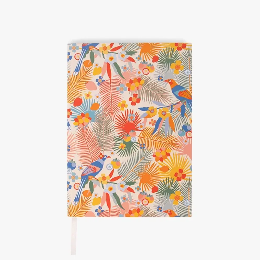 Caderno Capa Dura Pontilhado Pássaro A5