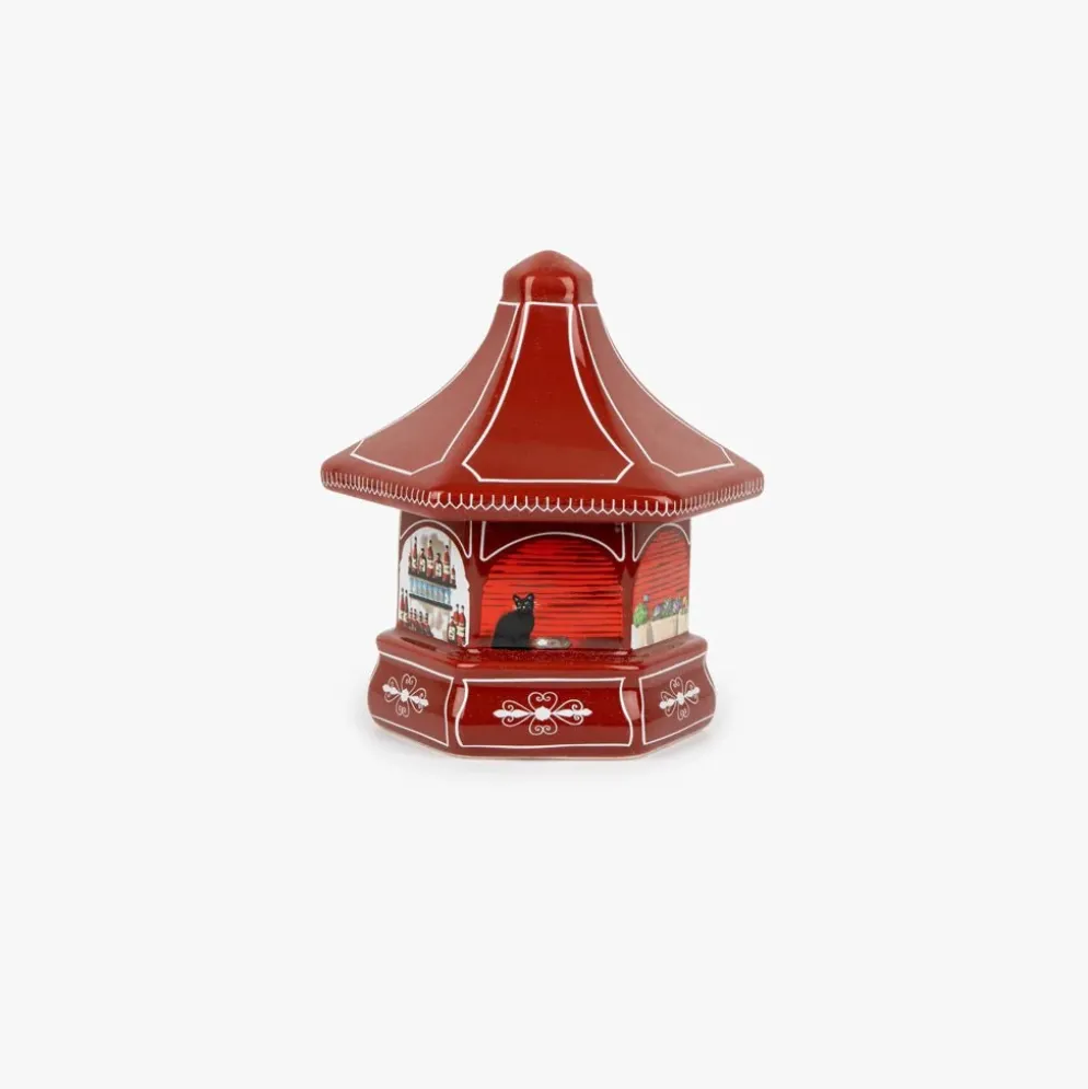 Caixa Decorativa Vermelha Quiosque de Ginjinha