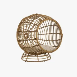 Cama de Animal Rattan Circular