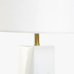 Candeeiro de Mesa Branco 62 cm