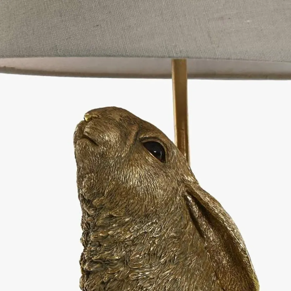 Candeeiro de Mesa Coelhos Dourados