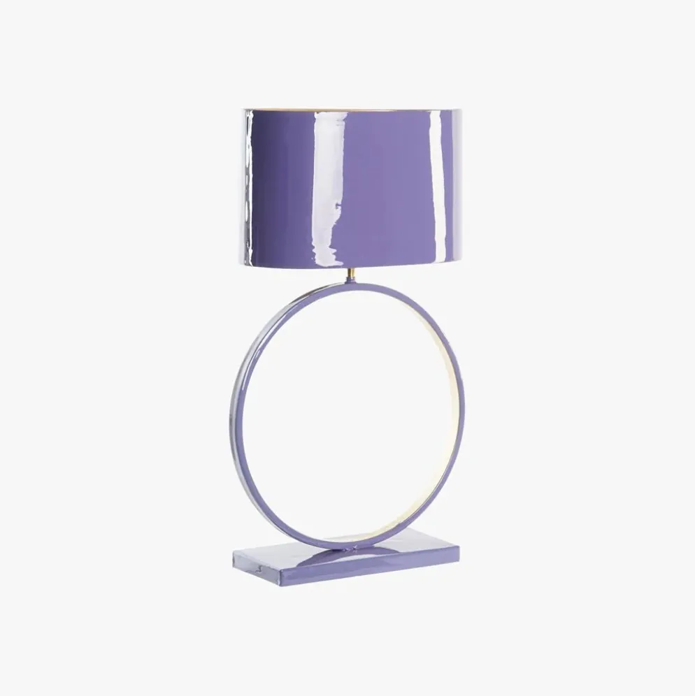 Candeeiro de Mesa Círculo Roxo