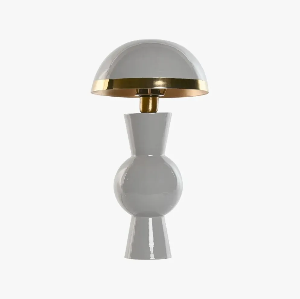 Candeeiro de Mesa Formas Cinza
