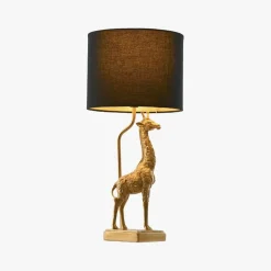 Candeeiro de Mesa Girafa Dourada