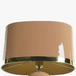 Candeeiro de Mesa Lacado Rosa 52 cm