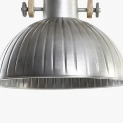 Candeeiro de Teto Ferro e Madeira 41cm