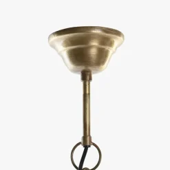 Candeeiro de Teto Martelado Dourado