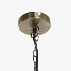 Candeeiro de Teto Triplo Dourado